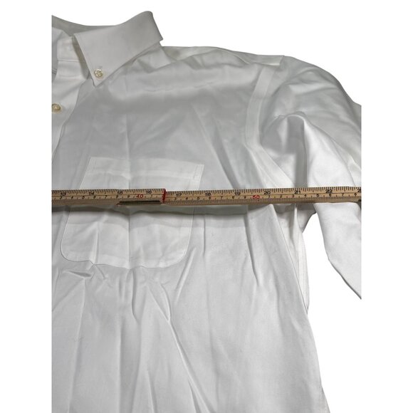 Kirkland Signature Mens Traditional Fit Non-Iron Dress Shirt White 16.5-35 - Picture 6 of 8